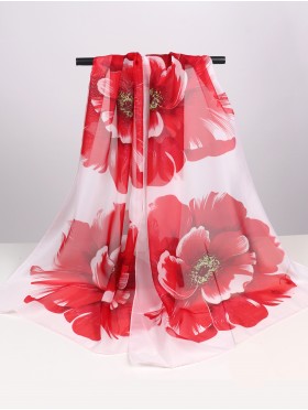 Chiffon Floral Fashion Scarf